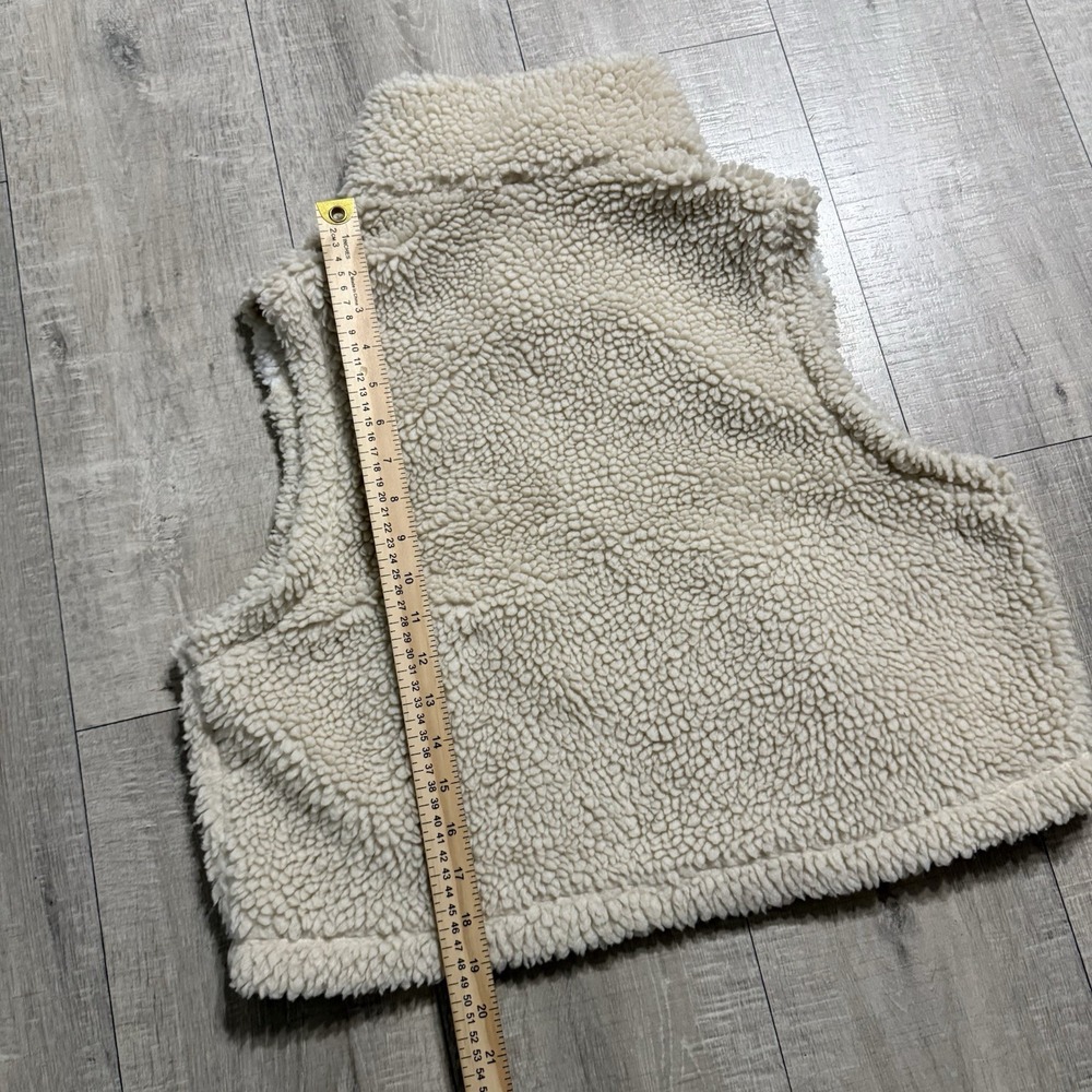 Nike Sportswear Swoosh Sherpa Fleece Vest Womens Oatmeal DH1091 206 Size Medium - Picture 5 of 9